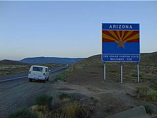 entering Arizona