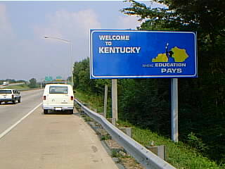 entering Kentucky