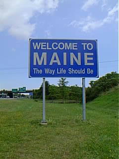 entering Maine