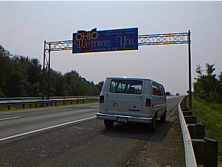 entering Ohio