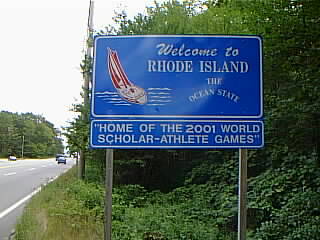 entering Rhode Island