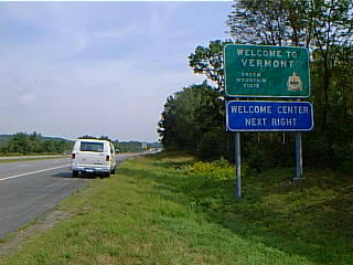 entering Vermont