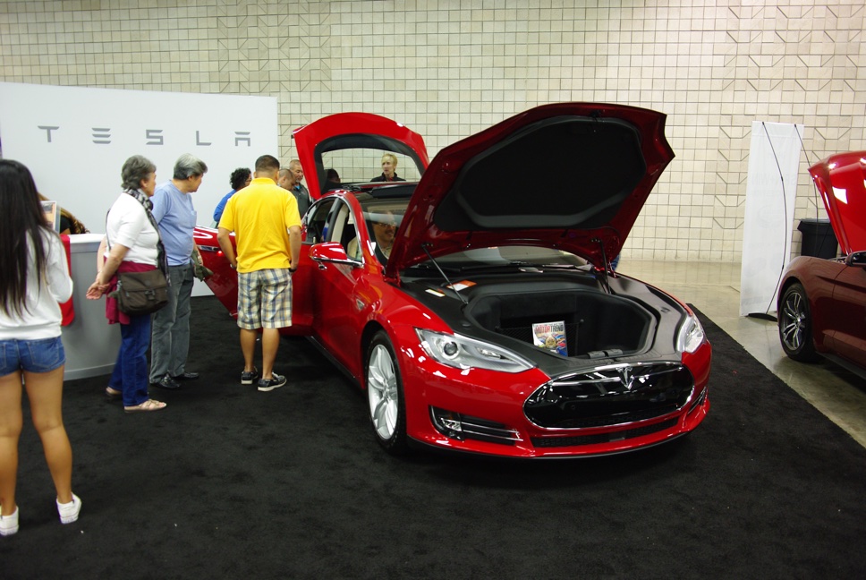 Tesla display with Model S