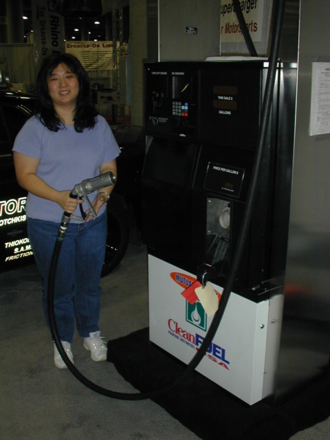 Cheryl and LPG dispenser