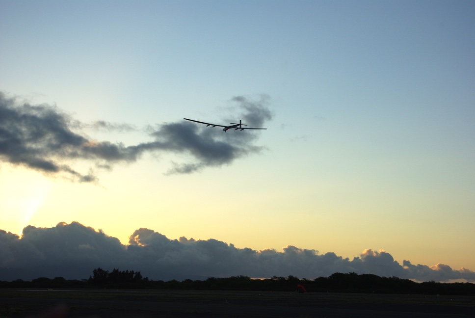 Heading into the sunrise