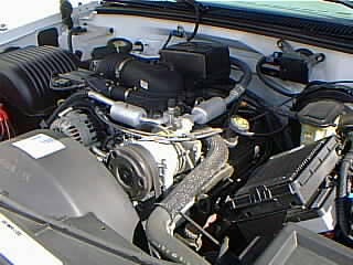 Chevy bi-fuel CNG truck engine