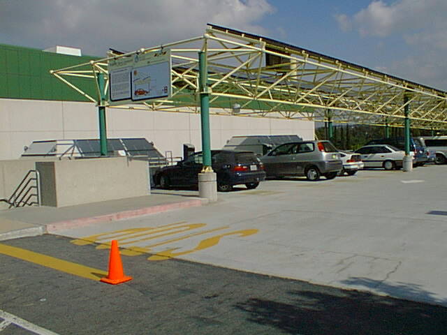 Solar carport at SCAQMD headquarters