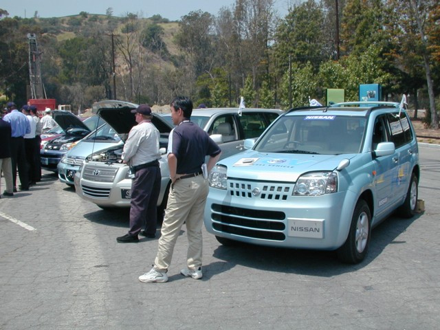 FCVs parked at Los Angeles Zoo