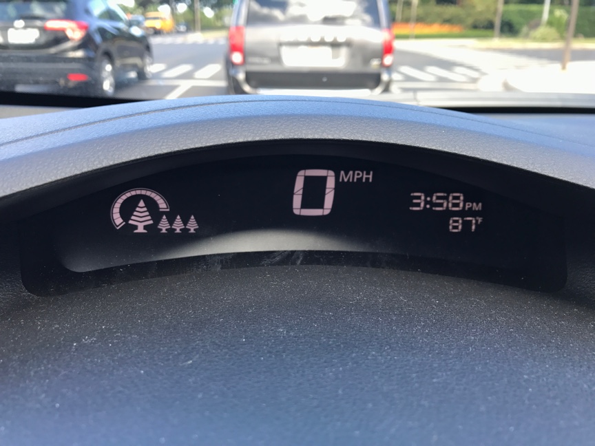 LEAF speedometer