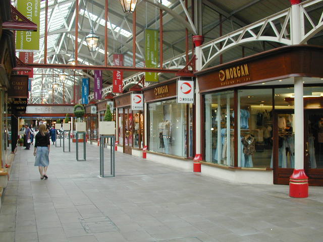 Shopping area at railway station