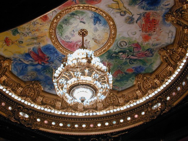 Ceiling of auditorium