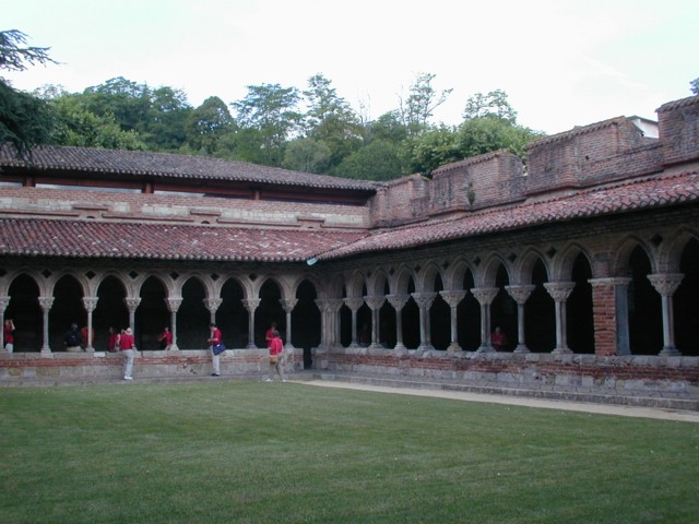 Cloister with sculptures