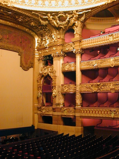Emperor's box and stage