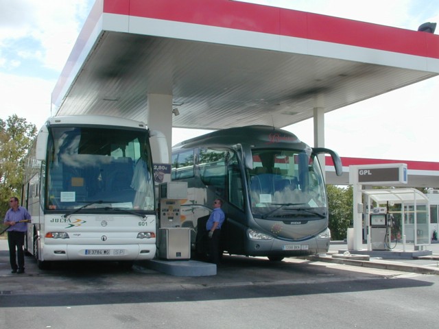 Filling up the buses