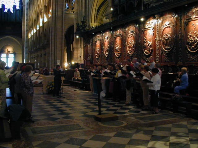 Rehearsal at Notre Dame