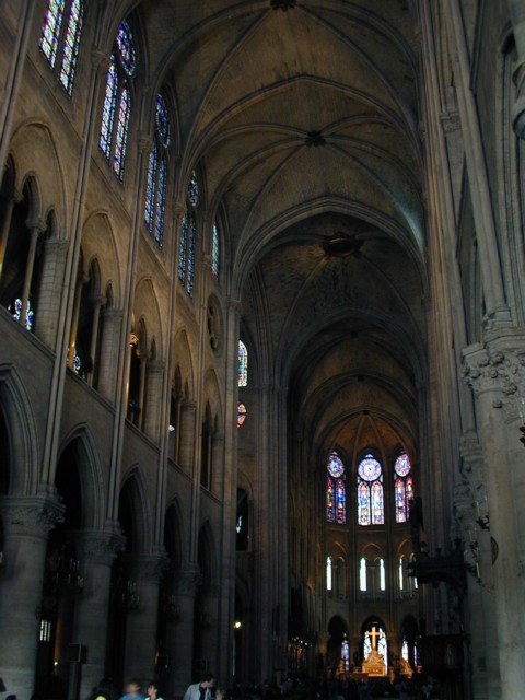 Looking toward apse at Notre Dame
