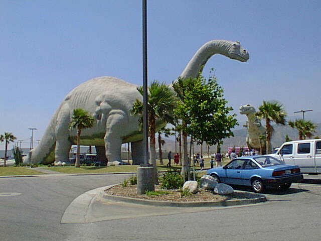 Dinosaurs at Wheel Inn