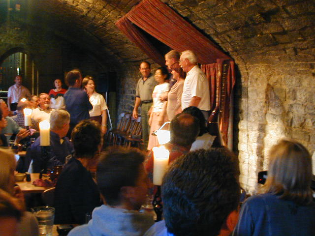 Singing "Franz from Austria"