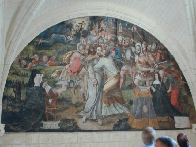 Painting of the betrayal of Jesus