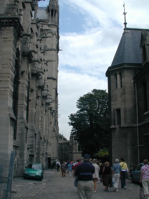 Walking to rehearsal