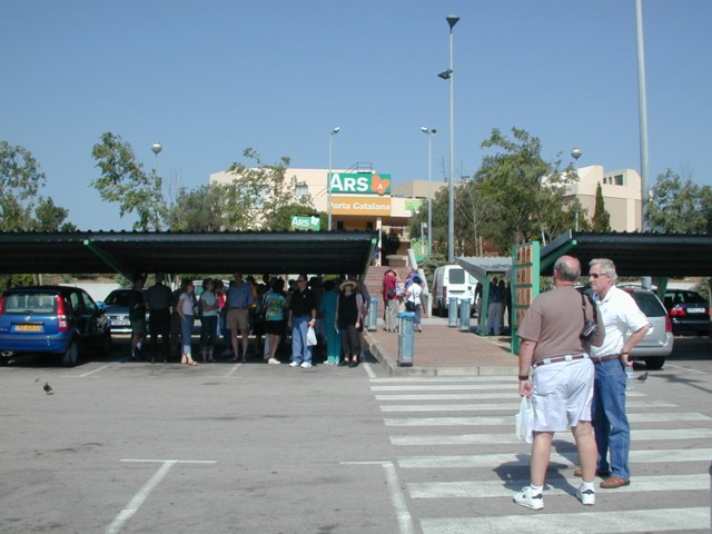 Rest stop before leaving Spain