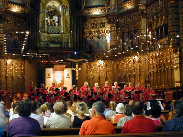 Singing at Montserrat