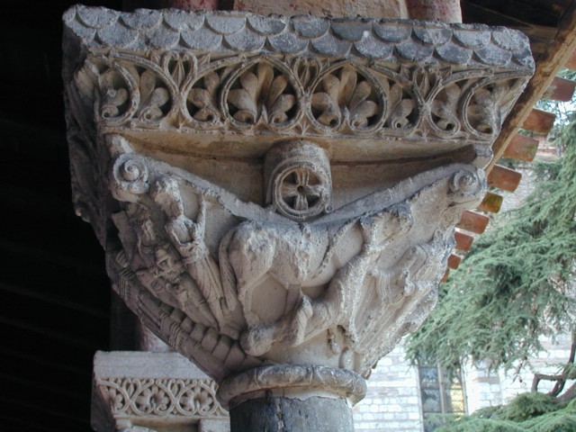 Capital with martyrdom of St. Sernin